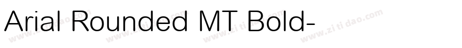Arial Rounded MT Bold字体转换